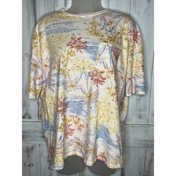 BILLABONG WRANGLER WESTERN SHORES OVERSIZED RELAXED POCKET T-SHIRT BEACH PALM S - Picture 1 of 15